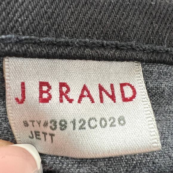 J Brand Black Jeans Cotton Stretch Low-Rise Dark Wash Pencil Leg Size 24 New - Picture 9 of 11